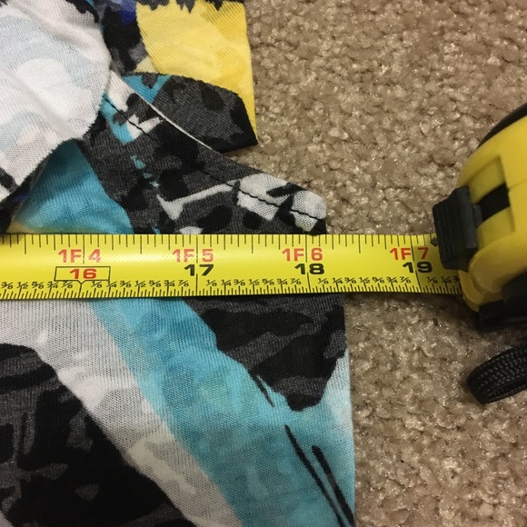 INC / Shirt Sleeveless / Blu Blk Gray wild Medium - Picture 5 of 8